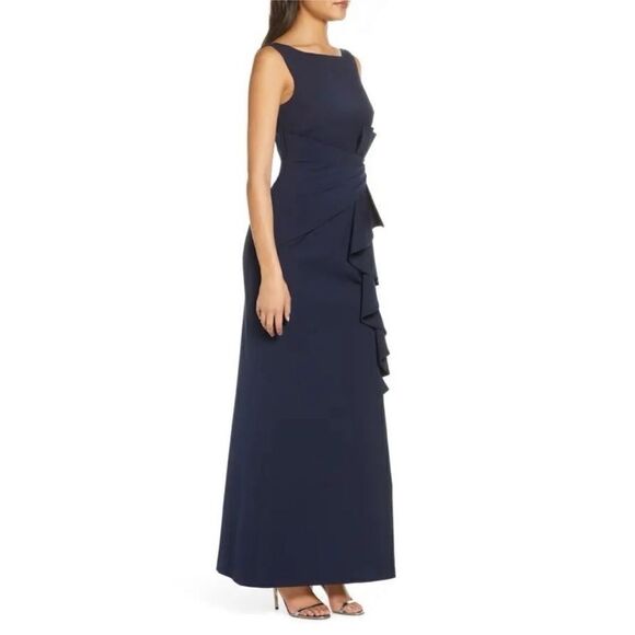 NWT Eliza J Ruffle Gown - Picture 3 of 7